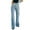 A003_Light Blue, variant on JGNGSHN Women's Wide Leg Jeans Casual High Waisted Straight Stretch Denim Pants Fashion Split Hem Pant with Pockets