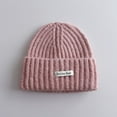 thumbnail image 4 of Toddler Knitted Beanies Girls Boys Winter Warm Cuffed Beanie Hat Unisex Kids Warm Skull Cap Pink, 0-15 Years, 4 of 4