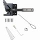 thumbnail image 1 of Garden Gate Lock, Automatic Gravity Latch - Spring Loaded Iron Gate Lock, with Adjustable Cable for Garden Metal Fences Black 11.6x6x4.3, 1 of 4
