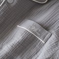thumbnail image 2 of 1 set hombre pijama de verano ropa de dormir masculina manga corta salón para el hogar set (tamaño m), 2 of 6