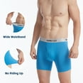 thumbnail image 4 of Men's Boxer Briefs Lightweight,Breathable Bamboo Viscose Underwear with Ball Pouch,4 Pack,M-XXL, 4 of 9