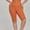 Orange, variant on Qtocio Plus Size Shorts,Women's Solid Color High Waisted Supportive Shorts for Yoga and Workout Summer Activities