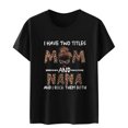 thumbnail image 4 of Honeeladyy Clearance under 5$ Mother Day Shirt Leopard Pumpkin Graphic Tees for Women for Mom Cute Tops for Women Mama Summer Tops for Women 2022, 4 of 7