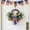 H, variant on Miwamany Patriotic Wreaths for Front Door, 4th of July Independence Day Memorial Day Wreath with Red White Blue Flowers, Outdoor Patriotic Door Decor for Home Porch All Seasons Wreaths