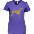 thumbnail image 3 of Inktastic Greyhound Women's V-Neck T-Shirt, 3 of 5