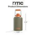 thumbnail image 5 of RTIC One Gallon Ceramic Lined Insulated Outback Water Bottle Jug, Leak Proof, Trailblazer, 5 of 9