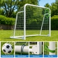 thumbnail image 6 of Slsy Foldable Soccer Goal - 12x6FT/10x6FT/8x6FT/6x4FT Soccer Goals for Backyard - Foldable Steel Soccer Goal with Training Target & 6 Cones for Teens/Adults Practice Training, 6 of 10