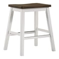 thumbnail image 3 of Hunter Solid Wood 5-Piece Counter Height Dining Set, Sea White, 3 of 7