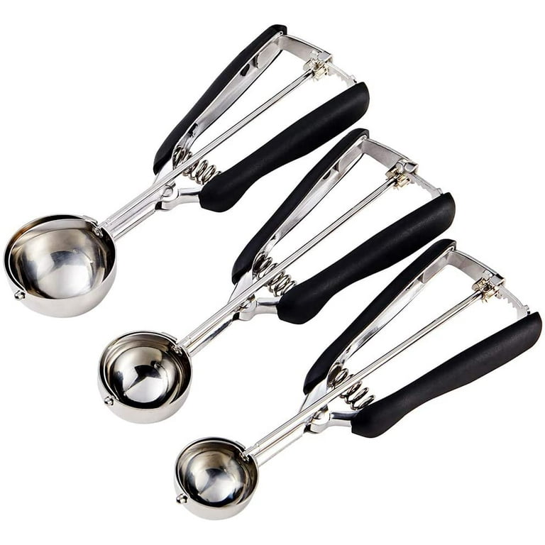 18/8 Stainless Steel Cookie Scoop for Baking - Medium Size - Durable Cookie Dough Scooper 1.5 Tablespoon
