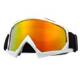 thumbnail image 2 of 5uds. Gafas de ciclismo antivaho máscara de esquí gafas para deportes de invierno al aire libre () blanco amarillo, 2 of 2