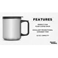 thumbnail image 2 of Stainless Steel Travel Mugs with Handle 12 oz. Set of 10, Bulk Pack - Perfect for Coffee, Soda, Other Hot & Cold Beverages - Stainless Steel, 2 of 5