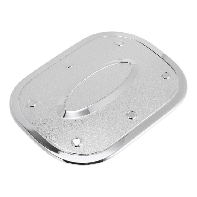 Tapa de la puerta del tanque de combustible para Buick Envision 2020-2025, cubierta de la tapa de combustible, tipo adhesivo, tono plateado de cromo, ABS