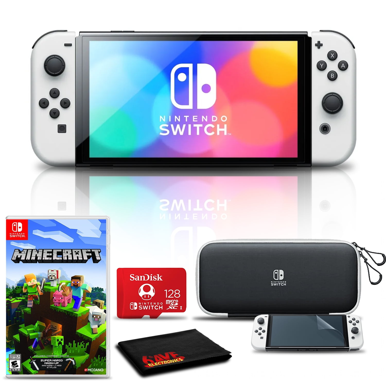 Nintendo Switch OLED Nintendo Minecraft Tarjeta 128GB Estuche