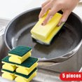 thumbnail image 3 of 5Pcs Cleaning Sponge Wipe Scrub Sponge Scrubbing for Kitchen Dishes Window Dust Remover New, 3 of 8