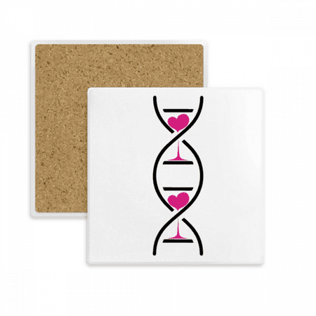 

Hourglass Love Double Helix Gene Coaster Cup Mat Mug Subplate Holder Insulation Stone