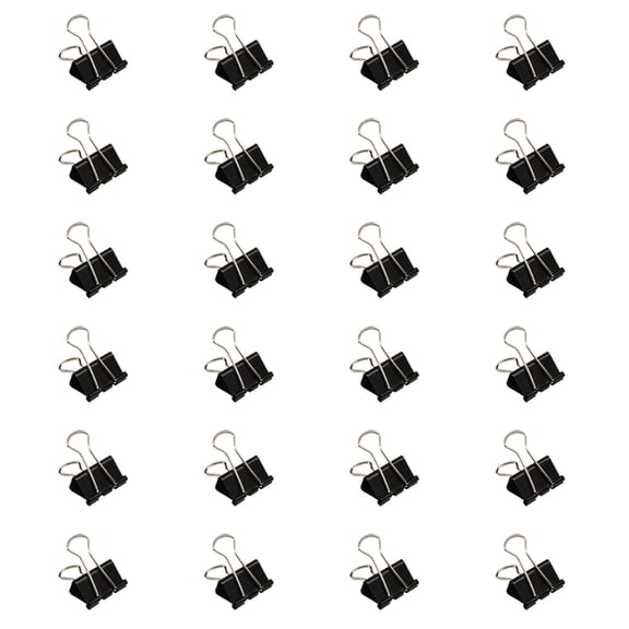 24Pieces Stainless Steel Foldback Clip Metal Paper Clamp Long Tail Clip for Food Bag Drawing Board Home and Office