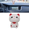 thumbnail image 4 of Solar Powered Mini Lucky Cat Automatically Sculptures Statues  Hand Chinese Feng Shui Deoration Cat, Waving Cat for Home Decor Accents, 4 of 8