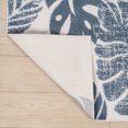 thumbnail image 6 of JONATHAN Y Tropical Leaf Indoor Outdoor Area Rug 8x10 Cream/Dark Blue, Monstera High-Low for Backyard, Patio, Porch, Easy-Cleaning, High Traffic, Pet-Friendly, Non-Shedding (AMC113E-8), 6 of 8