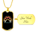 thumbnail image 4 of Meilleur Chat Papa Collier en Acier Inoxydable Ou 18k or Chien Tag 24" Chaîne, 4 of 8
