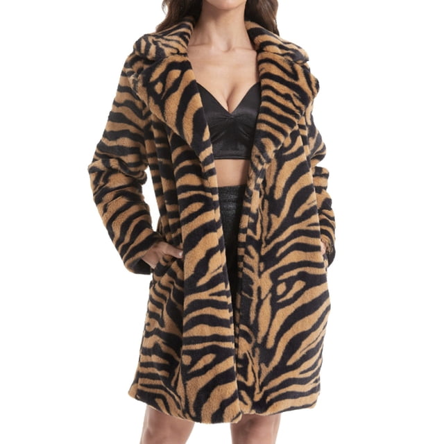 Gibobby Pantalones de invierno para mujeres Chaqueta de abrigo con solapa Abrigo suelto de longitud media para mujer(Amarillo,XG)