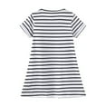 thumbnail image 3 of Kids Girls Toddler Short Sleeve Casual Cotton Dress Princess A-line Summer Cartoon Dresses, 3 of 6