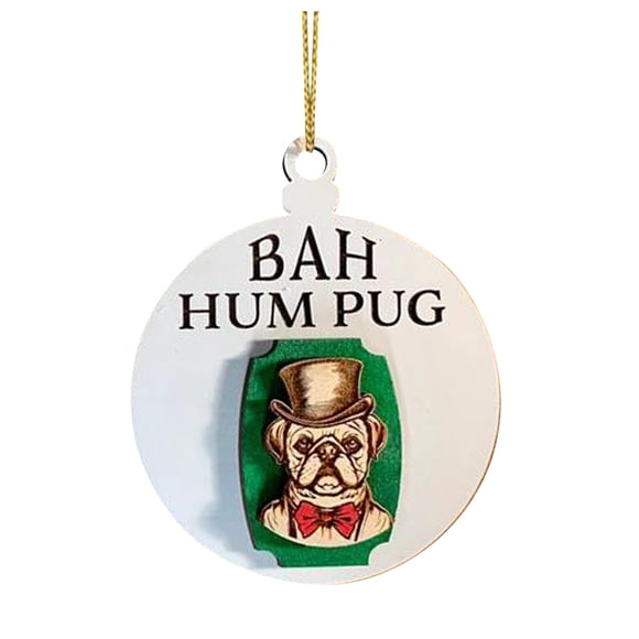 Décorations de Noël, Joyeux Noël 1 Pce Animaux Ornement Décoratif Suspendu pour Chien Vache Chat Poisson Pendentifs Décorations de Sapin de Noël 3.35 Pouces F