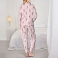 thumbnail image 6 of Goofa Poodle Dog Printed Women’s 2 Piece Pajama Set Super,Pajamas Women's Long Sleeve Sleepwear Soft Button Down Loungewear Pjs Lounge Set Nightwear-, 6 of 9