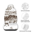 thumbnail image 4 of Balery Woodland Forest With Deers Funda de Asiento para Auto con Diseño - Cubierta Frontal Suave y Transpirable con Protector Antideslizante- 1 Unidad, 4 of 5