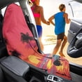 thumbnail image 3 of Uorisanigo Car Seat Towel Cover Universal Fit High Back Seat Covers for Cars Sunset Palm Trees Beach Waterproof Sweating Car Seat Cover for Post Gym Workout Easy to Install, 3 of 6