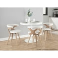 thumbnail image 3 of LumiSource White Washed Wood, Cream Fabric Gardenia Chair, 3 of 4