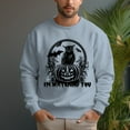 thumbnail image 5 of Men's 330g 100% Cotton Pumpkin Owl Pattern Dropped Shoulder Crew Neck Sweatshirt, 5 of 15
