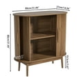 thumbnail image 3 of Accent Sideboard Cabinet with Sliding Door, Buffet Cabinet with Storage, Small Storage Cabinet for Kitchen, Living Room, Entryway, 3 of 9