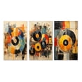 thumbnail image 2 of Designart "Vintage Vinyl Records II" Music Wall Art Set Of 3 - Multi-Color Vinyl Records Gallery Wall Set For Home Decor, 2 of 6