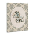thumbnail image 2 of Stupell Industries Bohemian Watercolor Dinosaur Tropical Border Canvas Art, 16 x 20, by LSR Design Studio, 2 of 8