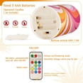 thumbnail image 5 of Yayeee Flameless Candles with Remote Flickering Battery Operated Multi Color Changing, Swirling Lines, 5 of 7