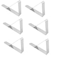 thumbnail image 3 of Table Clamps Tablecloth Holder Clamps Silver 7.2*4.6*1.2Cm For Home Picnics Party Mirror Polished Stainless Steel Fangkenuo, 3 of 9