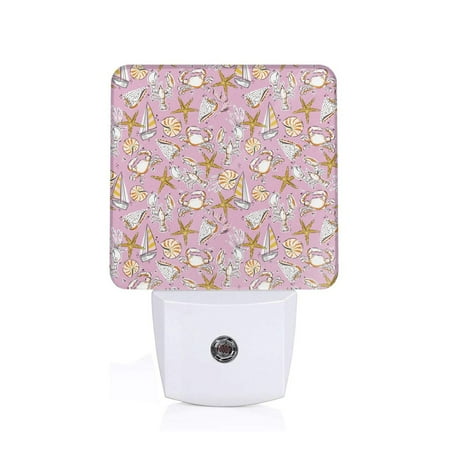 

Sigee Seafood for Night Lights Plug into Wall Dusk to Dawn Sensor Warm White Led Night Light 0.5W for Kid Hallway