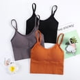 thumbnail image 4 of Camisola grande con forma de U que envuelve el pecho, ropa interior sin tirantes, sujetador deportivo para mujer, fruncido sin anillos de acero, 4 of 6