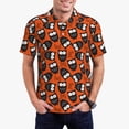 thumbnail image 1 of Fotbe Owls And Boo Camiseta Polo de Golf para Hombre con Estampado – Camisa Deportiva Transpirable con Cuello Abotonado-Small, 1 of 6