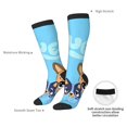 thumbnail image 4 of Masiiu Bluey Print Adult Crew socks, Comfortable Novelty Colorful Patterned, Breathable, Stylish Colorblock for Men Women, 4 of 6