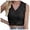 Black, variant on Unir Womens Vests Cropped Cable Knit V Neck Sleeveless Pullover Sweater Vest S-XXL Basic Casual Knit Waistcoat Black Pink Daily Wear 1Pc