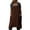 Brown, variant on Women's Cotton Pinafore Dress with Adjustable Straps Versatile Apron Style for Garden and Casual Wear