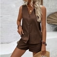 thumbnail image 6 of BUIGTTKLOP Womens 2 Piece Short Sets Casual Tank Tops and Shorts Summer Vacation Outfits Beach Travel Resort Wear, 6 of 6