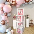 Transparent Letter Baby Shower Box Birthday Wedding Custom Name Balloon