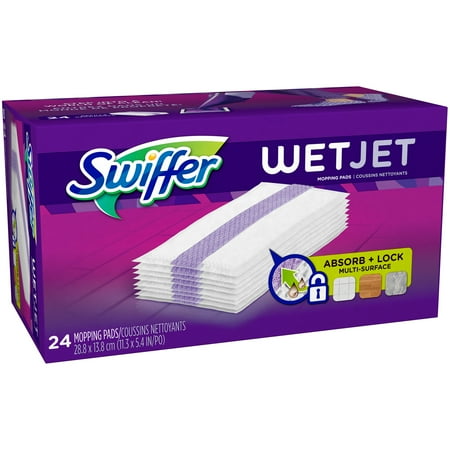 Swiffer wetjet refill Swiffer WetJet is an all-in-one mopping system that breaks up and dissolves tough messes with a powerful clean. Try it now to experience the Swiffer clean!