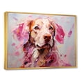 thumbnail image 2 of Designart "Pop Art Pink Labrador" Animals Dog Floater Framed Canvas Prints, 2 of 5