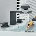 thumbnail image 2 of feetron Stainless Steel Matte Black Bathroom Faucet, 2 of 9