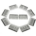 thumbnail image 2 of Peines negros para peluca 10 piezas Perfecl de Metal y acero sin pegamento, 2 of 8