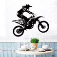 thumbnail image 2 of Adhesivo de pared decorativo de vinilo para conductor de carreras de motos, decoración del hogar Xemadio CKCGM4GR6, 2 of 8