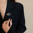 thumbnail image 5 of GKNET Cute Rhinestone Bee Brooch Fashionable Colorful Crystal Animal Pin-yellow, 5 of 6